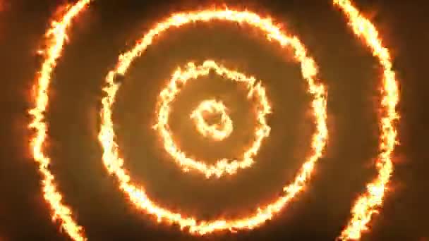 Cercles d'énergie de feu Boucle de fond 