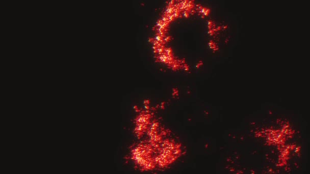 Covid Coronavirus Outbreak Microscoop View Achtergrond Animatie Van Een Abstracte — Stockvideo