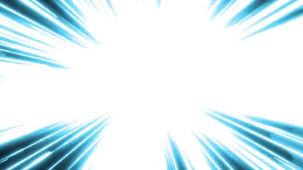 Comic Manga Power Starburst Explosion Blast Animation Serietidning Sprängning Explosion — Stockvideo