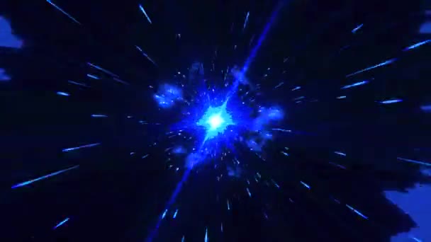 Comic Manga Power Starburst Explosion Blast Animation Einer Comic Strahlexplosion — Stockvideo