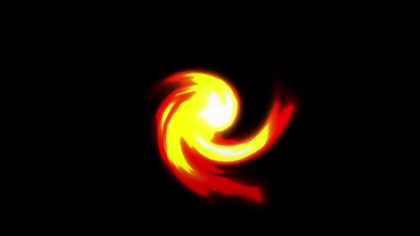 Cartoon Fire Animation Flames Burning Loop Animacja Stylu Komiksowym Spalania — Wideo stockowe