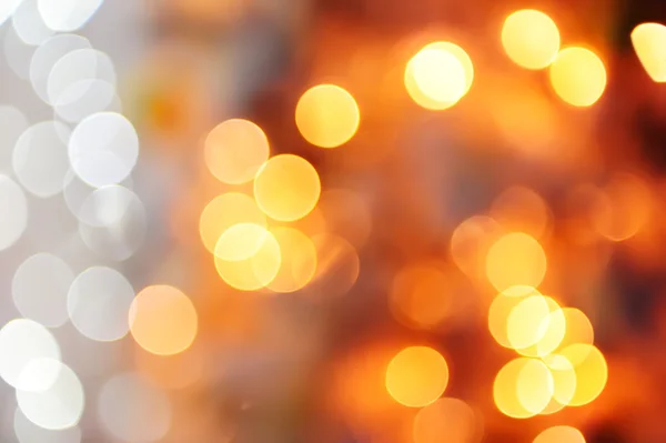 Slavnostní Pozadí Krásné Rasfokus Světla Vánočních Věnců Bokeh Abstraktní Světlé — Stock fotografie