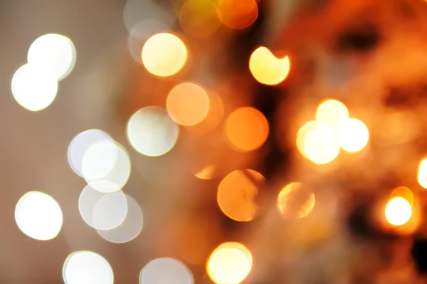 Fondo Celebración Hermosas Luces Rasfokus Guirnaldas Navidad — Foto de Stock