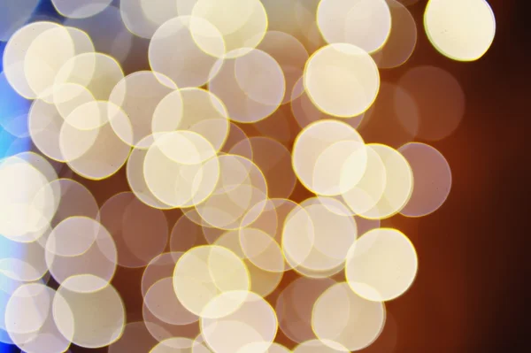 Праздничный Фон Красивые Расфокус Огни Рождественских Гирлянд Бокэ Светлом Фоне — стоковое фото
