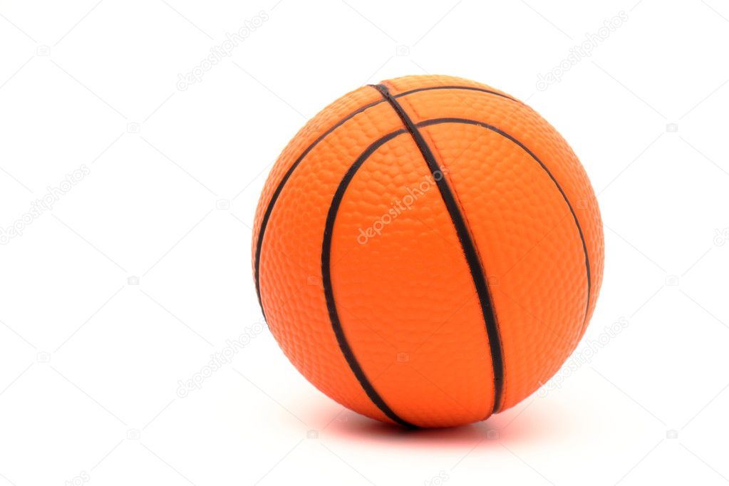 Shot of a basketball isolated over a white background