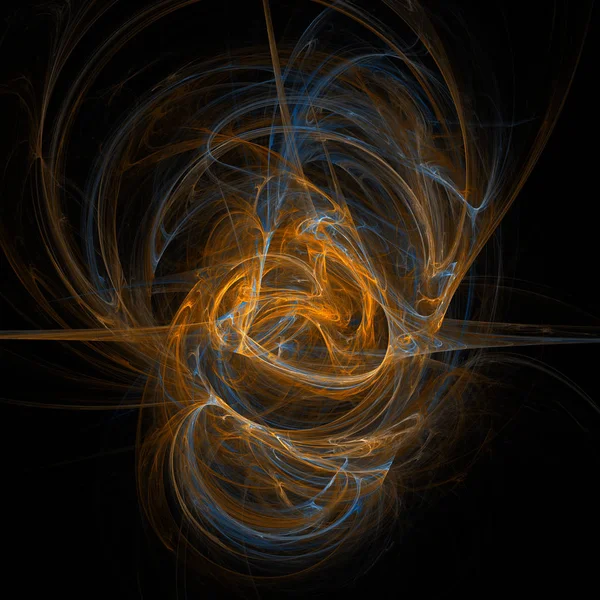 Sarı, kırmızı ve mavi renklerle soyut resim.