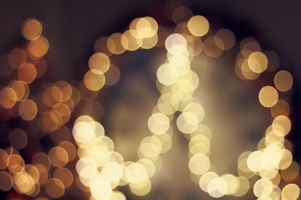クリスマスの花輪の美しい Rasfokus ライト — ストック写真