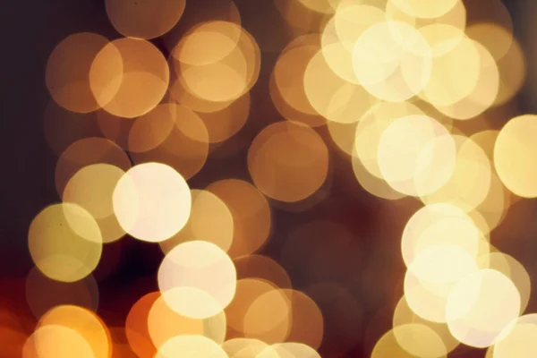 Krásné Rasfokus Světla Vánoční Girlandy — Stock fotografie