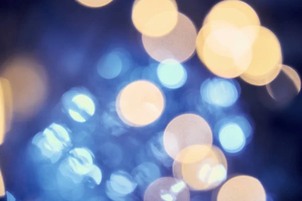 Piękne Rasfokus Światła Girlandy Choinkowe — Zdjęcie stockowe