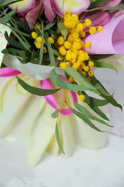 Ramo Flores Flores Mujeres Árbol Acacia — Foto de Stock