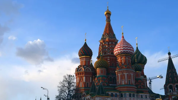 Domes Basil Cathedral Sky Architecture Moscow — 스톡 사진