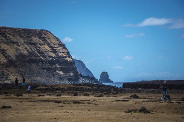Rapa Nui Moai heykeller Paskalya Adası