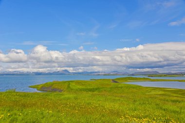 İzlanda manzara görünümü