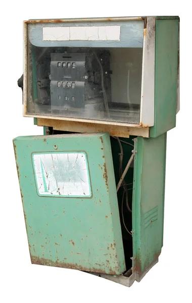 老式的加油站。老式的汽油泵. — 图库照片