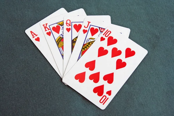 Jouer Aux Cartes Aux Jetons Jetons Poker Cartes Jouer — Photo