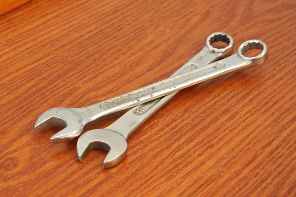 Chrome Made Metal Wrench Tool Metal Made Wrench Tool — Stock Photo, Image