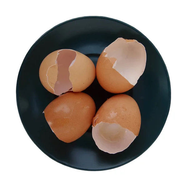 Cáscaras Huevo Agrietadas Huevos Rotos Cáscaras Huevo Rotas — Foto de Stock