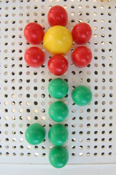Bambini Mosaico Pin Creatività Set Perni Colore — Foto Stock