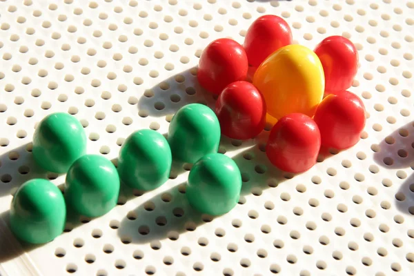 Bambini Mosaico Pin Creatività Set Perni Colore — Foto Stock