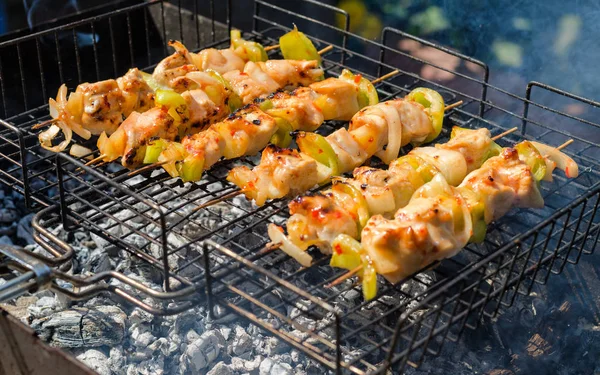 Turkey barbecue with vegetables — Stock Photo, Image