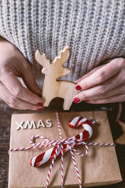 クリスマスの鹿 — ストック写真