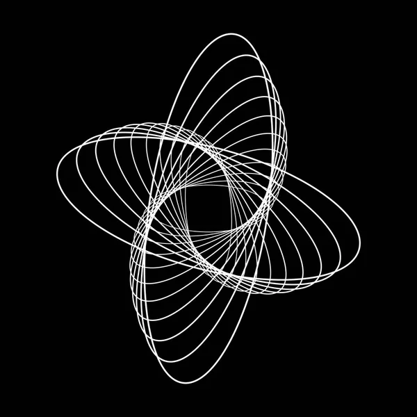 Figura geométrica abstrata na cor branca 01 —  Vetores de Stock