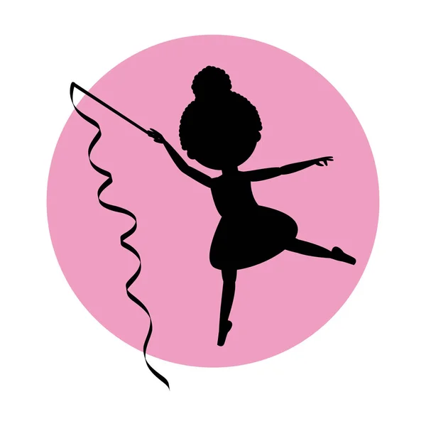Siluet balet kurdele ile