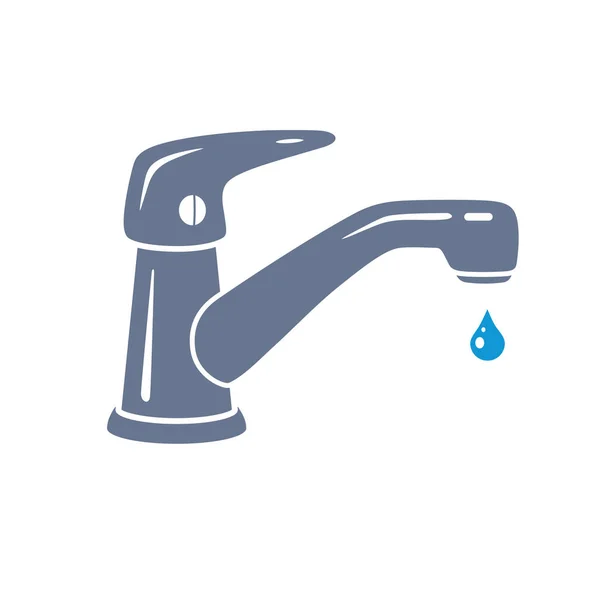 Pictogram waterkraan — Stockvector