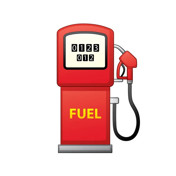 Benzinpumpen-Vektor. Tankstelle. — Stockvektor