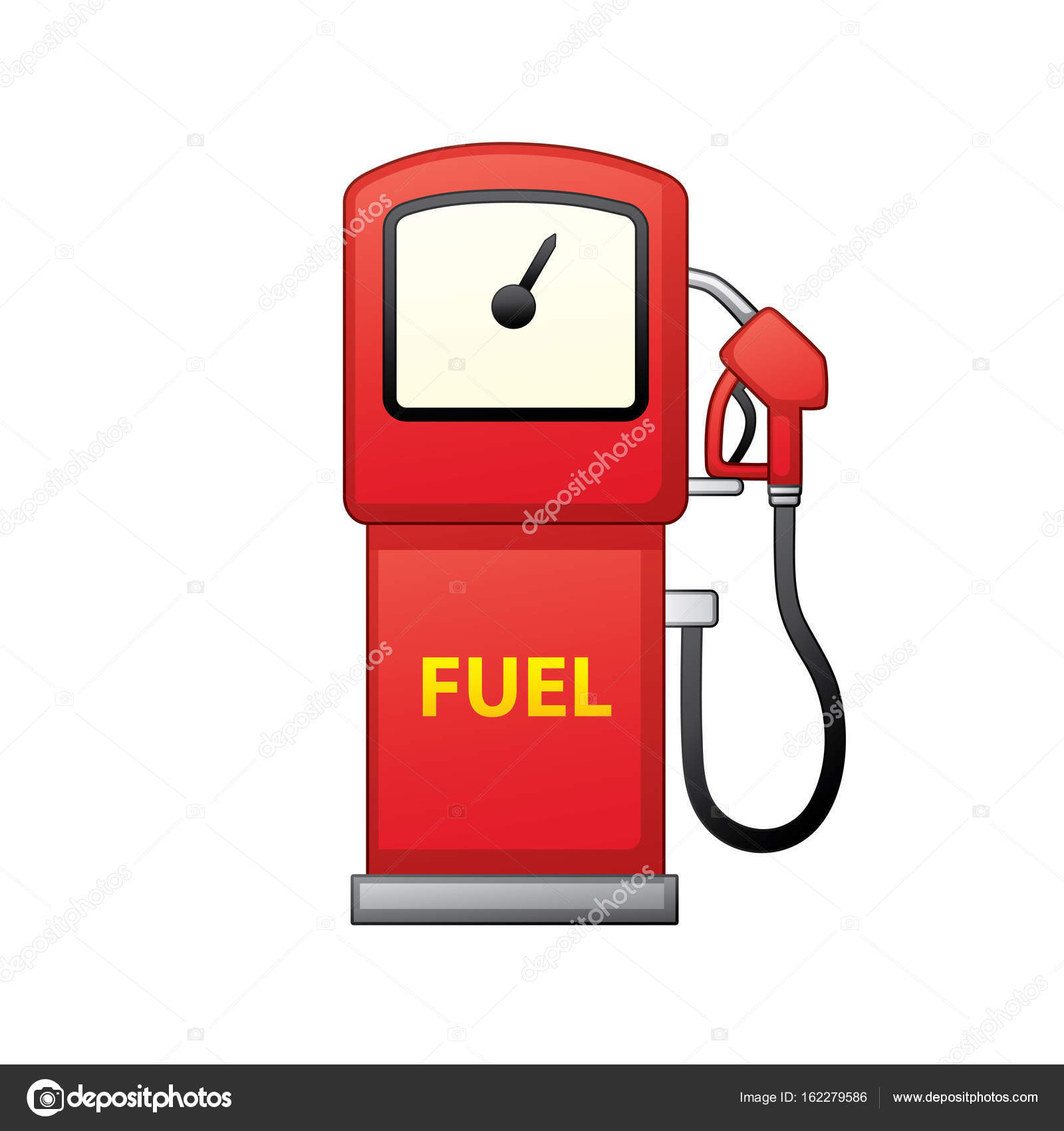 Gasoline fuel pump isolated. Petrol filling station ...