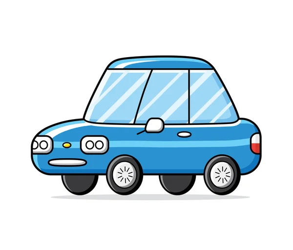 Icona vettoriale auto blu . — Vettoriale Stock