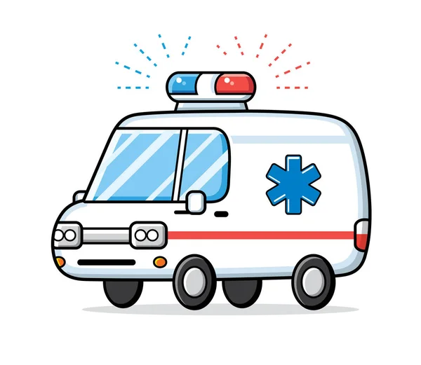 Ambulance auto, EHBO — Stockvector