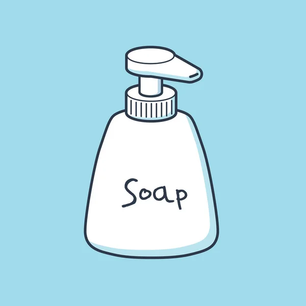 Tekuté mýdlo láhev — Stockový vektor