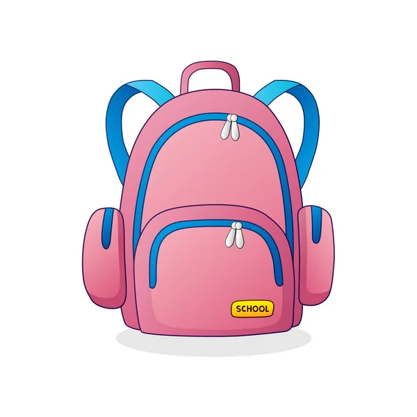 Pembe okul çantası. 