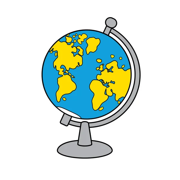Дитячий Світ Глобус Ізольований — стоковий вектор