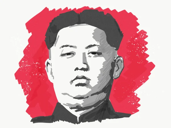 Kim Jong-un. — Foto de Stock