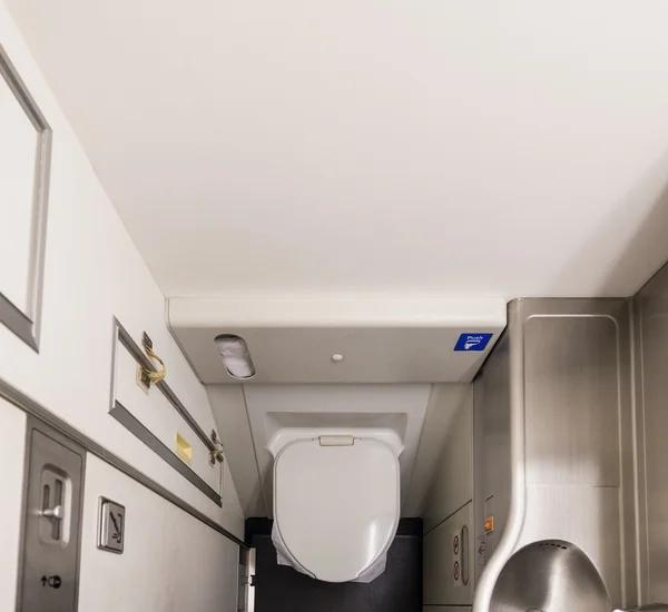 Toalete avião vista superior — Fotografia de Stock