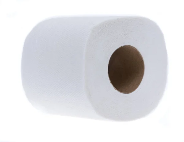 Papier de soie laminé blanc isolé sur fond blanc — Photo