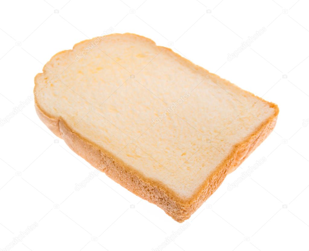 white bread, sliced bread isolated on white background