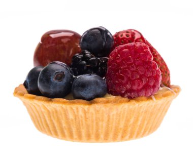 karışık meyve izole Danimarka üzerinde beyaz arka plan üzerinde