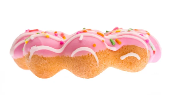 Sprinkled donut isolated on white background — Stock Photo, Image