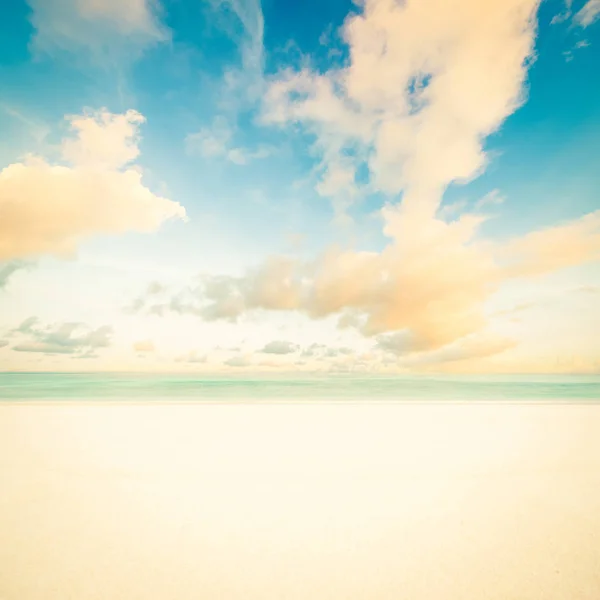 Sabbia della spiaggia Thailandia mare - effetto filtro vintage retrò — Foto Stock