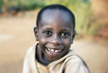 Happy ugandan child in Kamuli