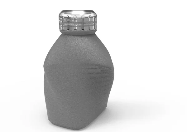 Glass bottle 3D — Stock Photo, Image