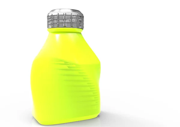 Botella de vidrio 3D — Foto de Stock