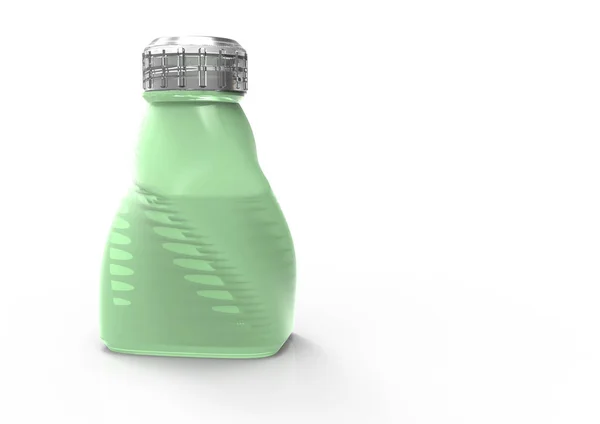 Glass bottle 3D — Stock Photo, Image