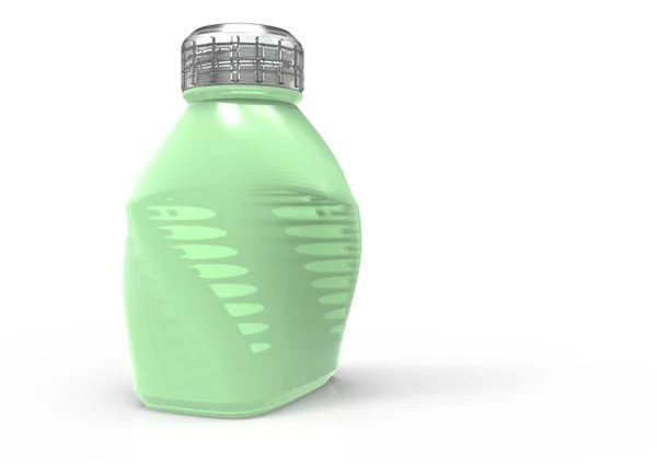 Glass bottle 3D — Stock Photo, Image