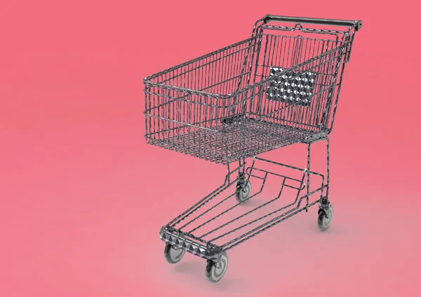 Shopping cart bakgrund — Stockfoto