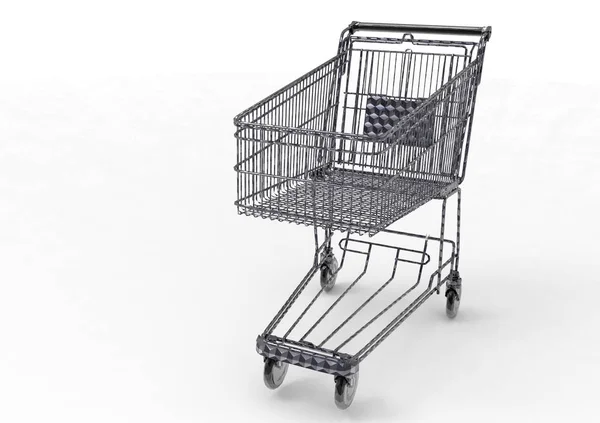 Shopping cart   background — Stock Photo, Image