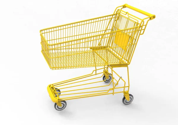 Carrito de compras oro —  Fotos de Stock